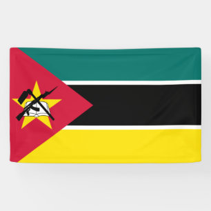 Flag of Mozambique (National Flag) (Africa) Banner
