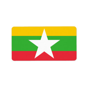 Flag of Myanmar Labels