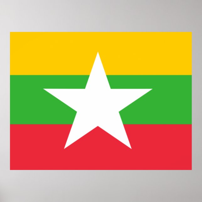 Flag of Myanmar Poster (Front)