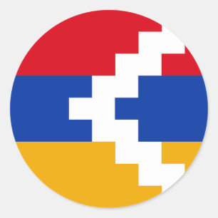 Flag of Nagorno-Karabakh Classic Round Sticker