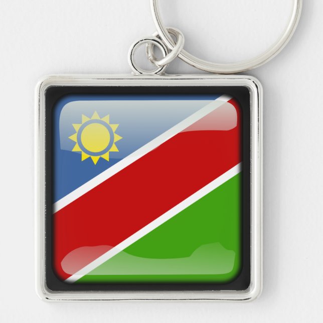 Flag of Namibia Key Ring (Front)