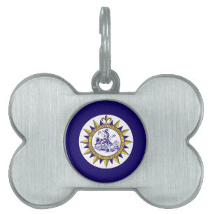 Flag of Nashville, Tennessee Pet ID Tag