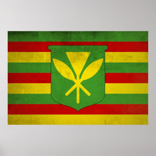 Flag of Native Hawaiians Poster (Front)