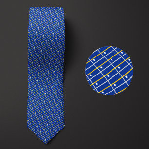 Flag of Nauru Pattern Tie