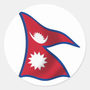Flag of Nepal Classic Round Sticker