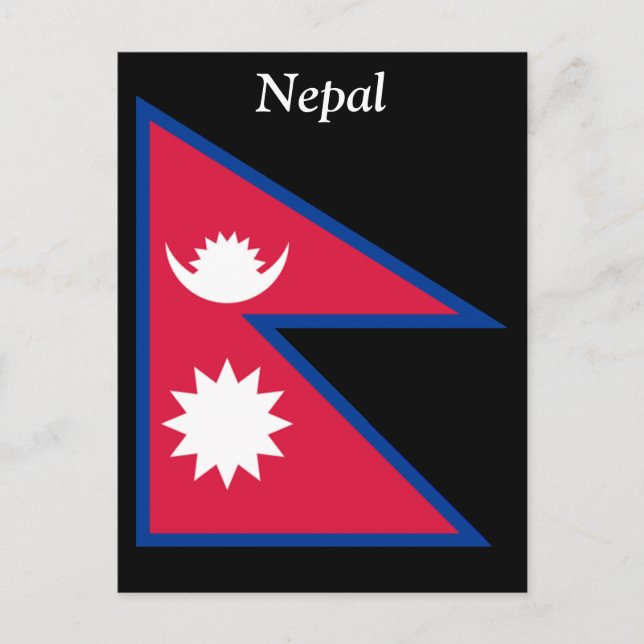 Flag of Nepal Postcard (Front)
