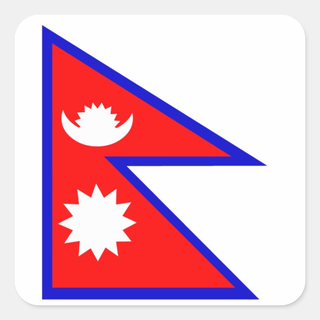 Flag of Nepal Square Sticker (Front)