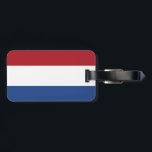 Flag of  Netherlands Luggage Tag w/ leather strap<br><div class="desc">Flag of  Netherlands Luggage Tag w/ leather strap</div>