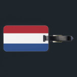 Flag of  Netherlands Luggage Tag w/ leather strap<br><div class="desc">Flag of  Netherlands Luggage Tag w/ leather strap</div>