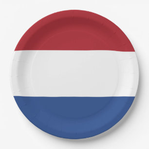 Flag of Netherlands Paper Plate