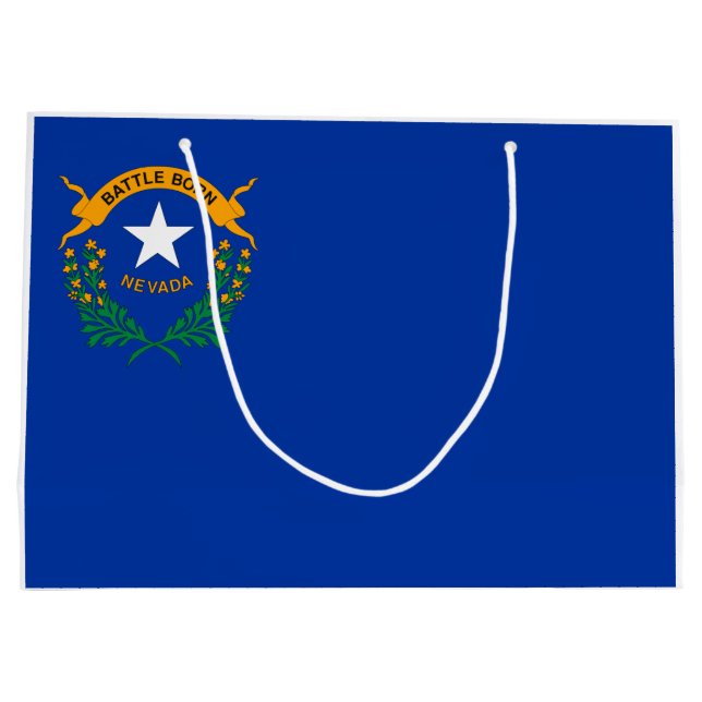 Flag of Nevada Large Gift Bag (Back)