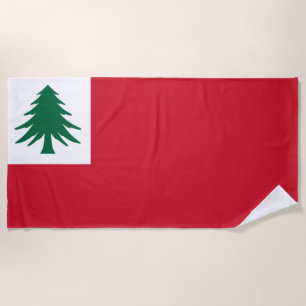 Flag of New England Beach Towel