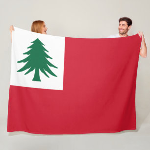Flag of New England Fleece Blanket