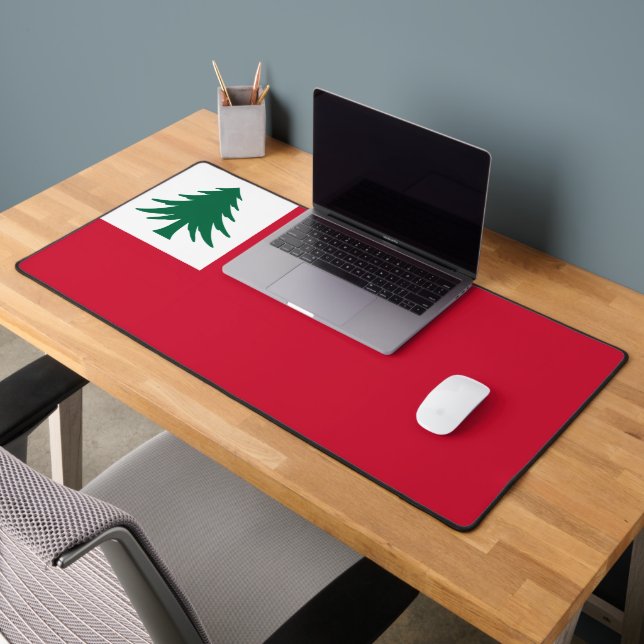 Flag of New England (pine only) - unofficial Desk Mat (Office 2)