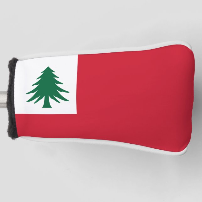 Flag of New England (pine only) - unofficial Golf  Head Cover (Front)