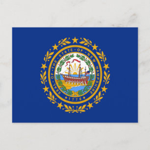 Flag of New Hampshire Postcard