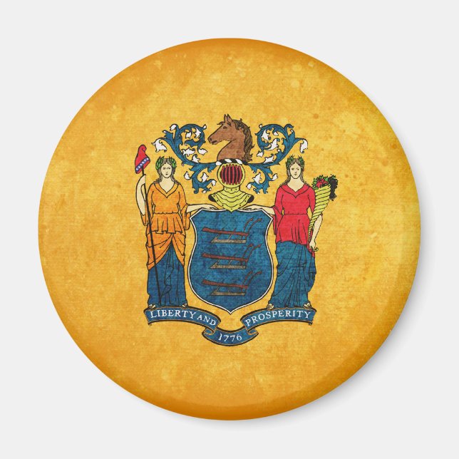 Flag of New Jersey Magnet (Front)