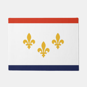 Flag of New Orleans Door Matt Doormat