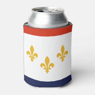Flag of New Orleans, Louisiana Can Cooler