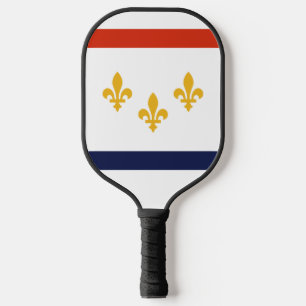Flag of New Orleans, Louisiana  Pickleball Paddle