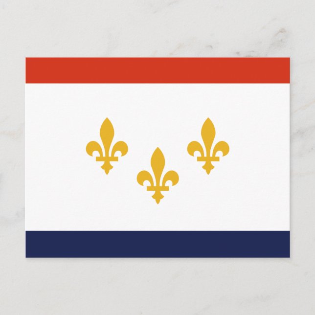 Flag of New Orleans, Louisiana Postcard (Front)