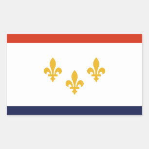 Flag of New Orleans, Louisiana Rectangular Sticker