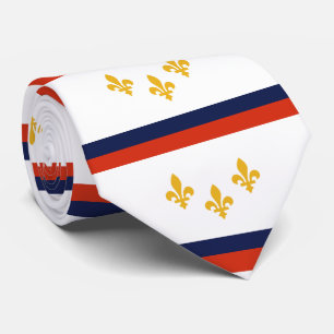 Flag of New Orleans, Louisiana Tie