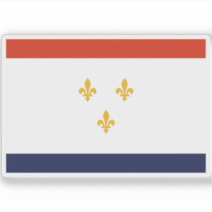 Flag of New Orleans, Louisiana, USA