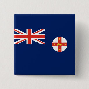 Flag of New South Wales (Australian State) 15 Cm Square Badge