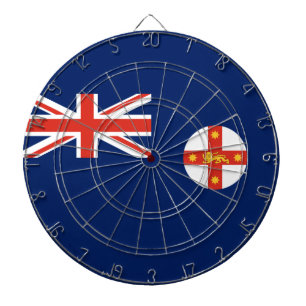 Flag of New South Wales (Australian State) Dartboard