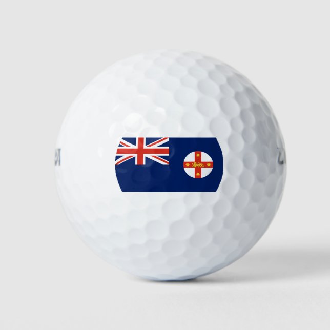 Flag of New South Wales (Australian State) Golf Balls (Front)