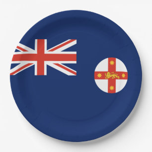 Flag of New South Wales (Australian State) Paper Plate