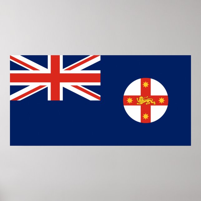 Flag of New South Wales (Australian State) Poster (Front)