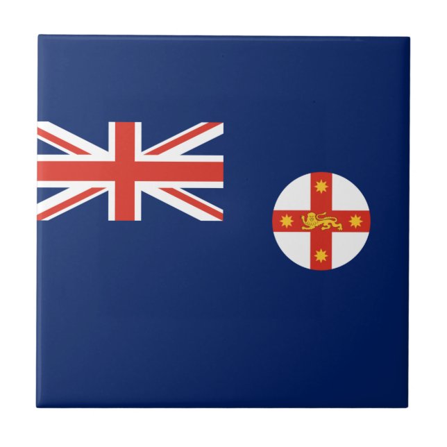 Flag of New South Wales (Australian State) Tile (Front)