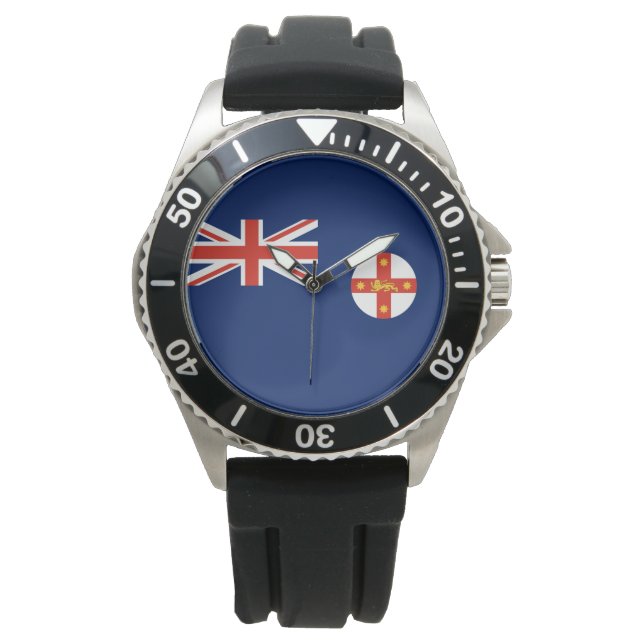 Flag of New South Wales (Australian State) Watch (Front)
