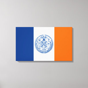 Flag of New York City Canvas Print