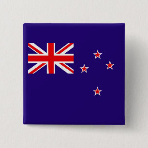Flag of New Zealand 15 Cm Square Badge