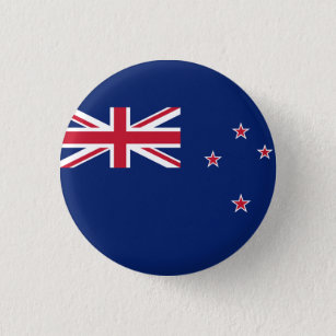 Flag of New Zealand 3 Cm Round Badge