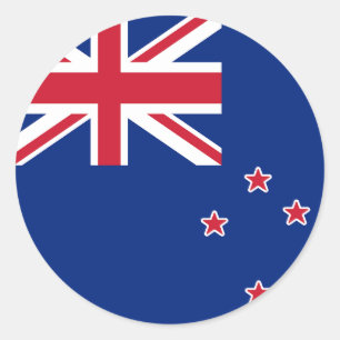 Flag of New Zealand Classic Round Sticker