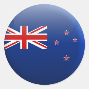 Flag of New Zealand Classic Round Sticker