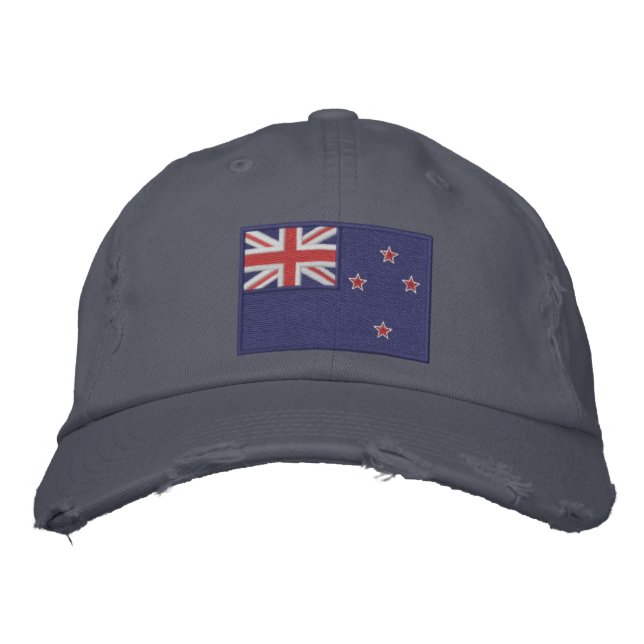 Flag of New Zealand Embroidered Hat (Front)