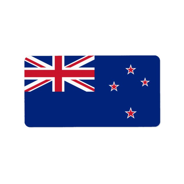 Flag of New Zealand Labels (Front)