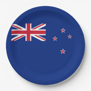 Flag of New Zealand Paper Plate