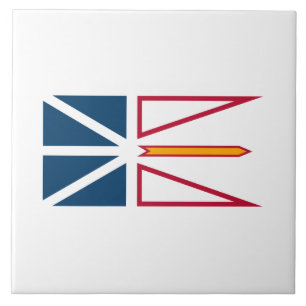 Flag of Newfoundland and Labrador (Canada) Tile