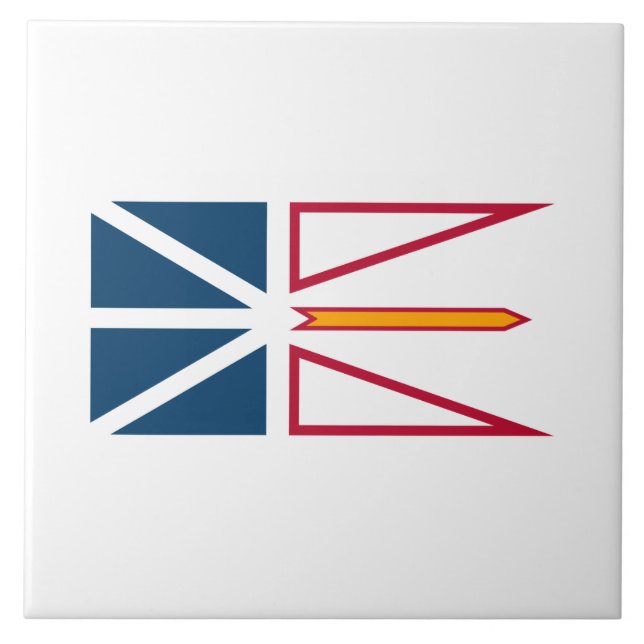 Flag of Newfoundland and Labrador (Canada) Tile (Front)