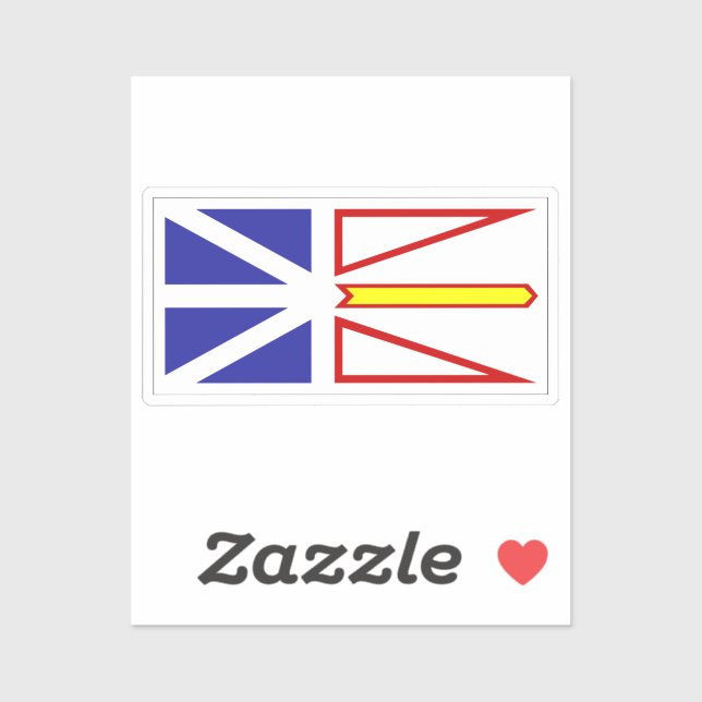 Flag of Newfoundland Sticker (Sheet)
