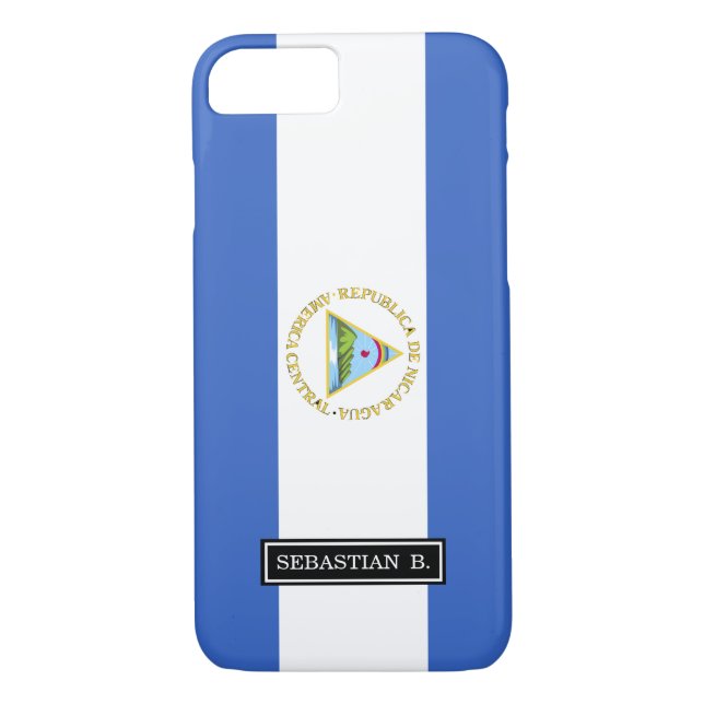 Flag of Nicaragua Case-Mate iPhone Case (Back)