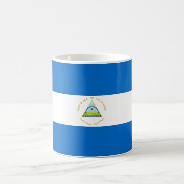 Flag of Nicaragua Coffee Mug (Center)