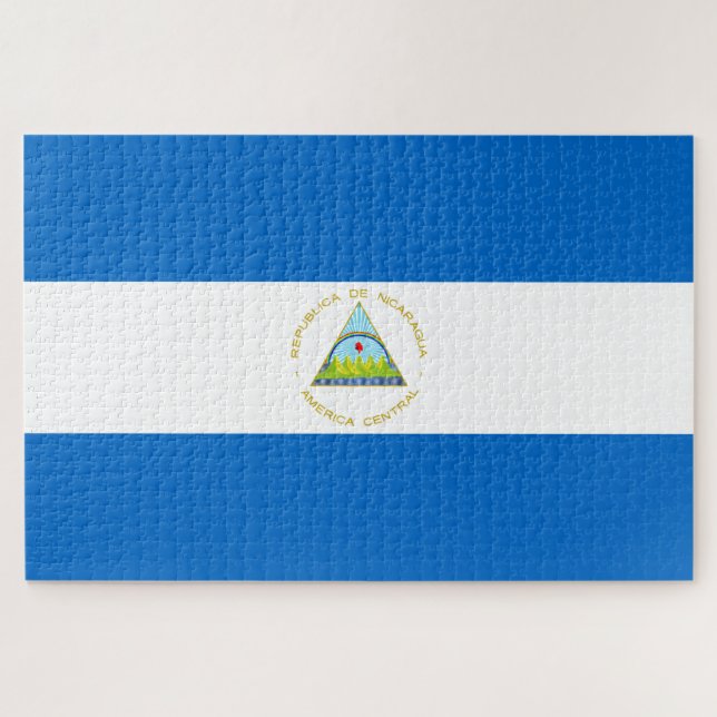 Flag of Nicaragua Jigsaw Puzzle (Horizontal)