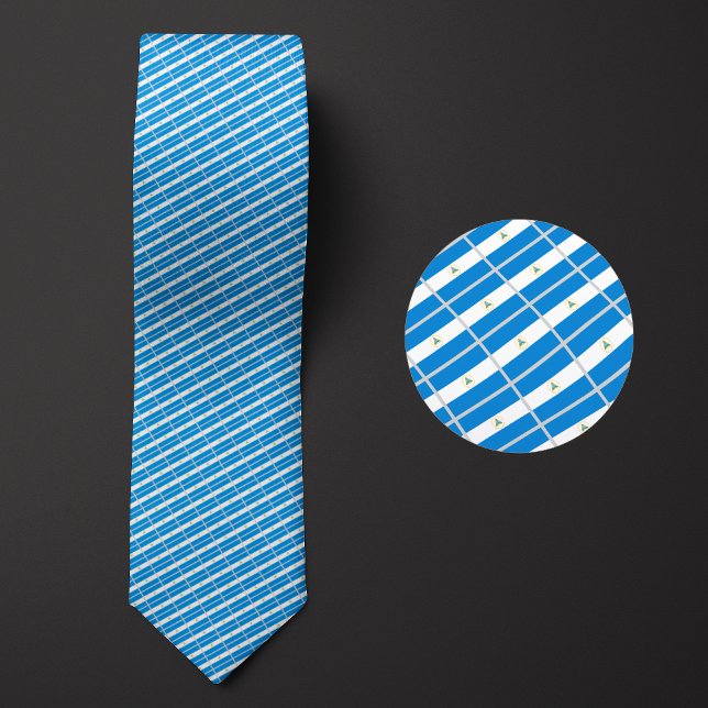 Flag of Nicaragua Pattern Tie (Creator Uploaded)